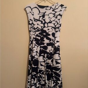 Ralph Lauren Black and White Floral Dress